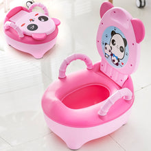 Load image into Gallery viewer, Baby Pot Children Training Potty Toilet Seat Kids Cartoon Panda Toilet Trainer Portable Travel Urinal Comfortable Backrest Pots
