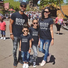 Load image into Gallery viewer, Gourd doll Family Matching Outfits Mommy Daddy Kid Son Baby T-Shirt Shirts Family Clothes Child T-Shirt Letter Print Tops

